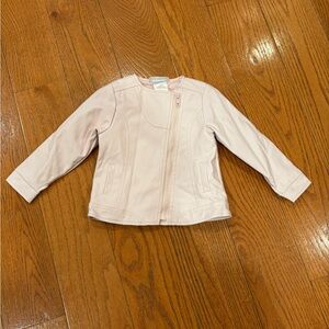 Wendy Bellissimo Light Pink Faux Leather Moto Jacket – 24 Months – EUC